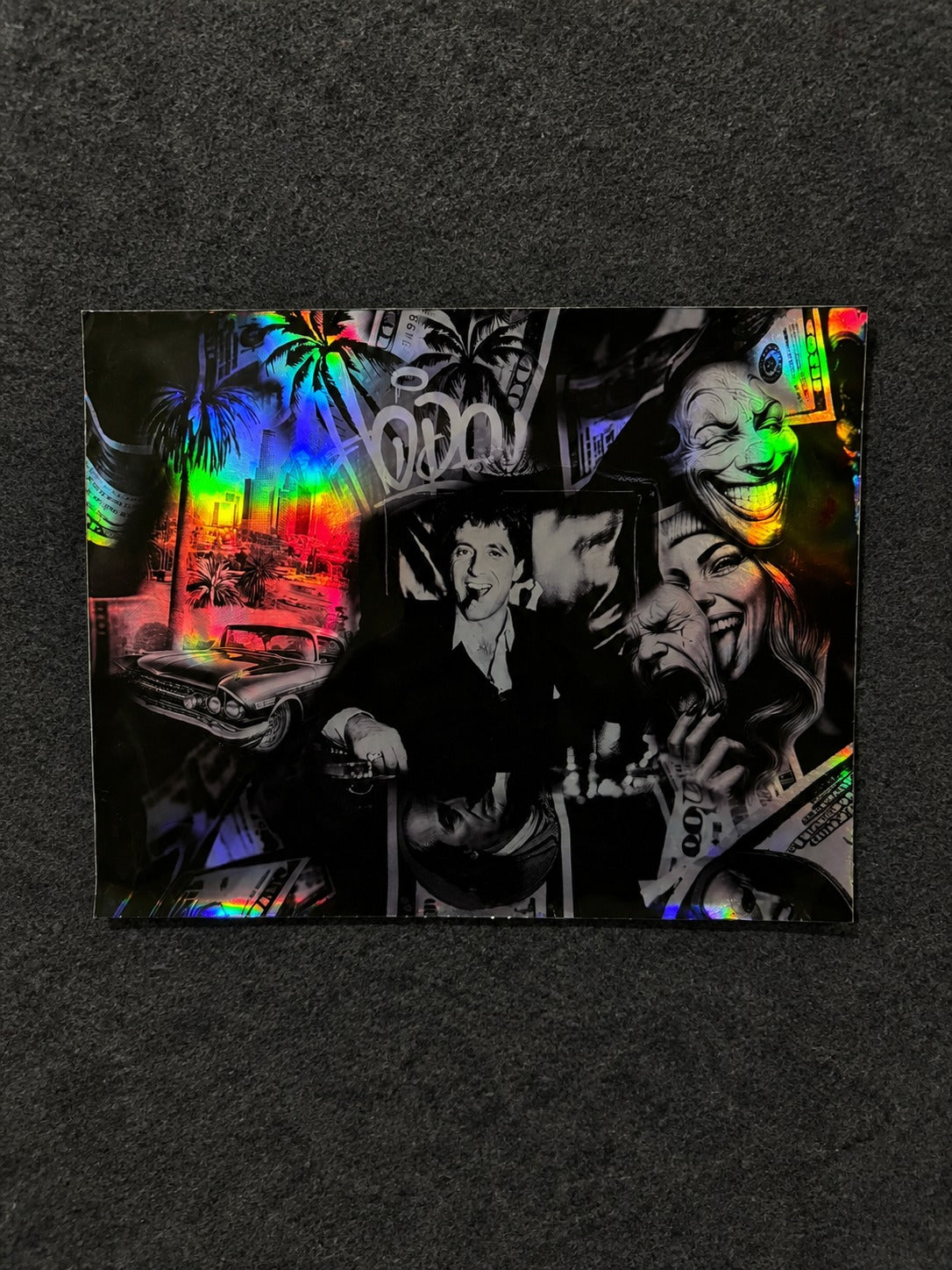 Sticker SH 125 Olografico Luxury Gangster | Effetto Arcobaleno Glitter | Design Esclusivo