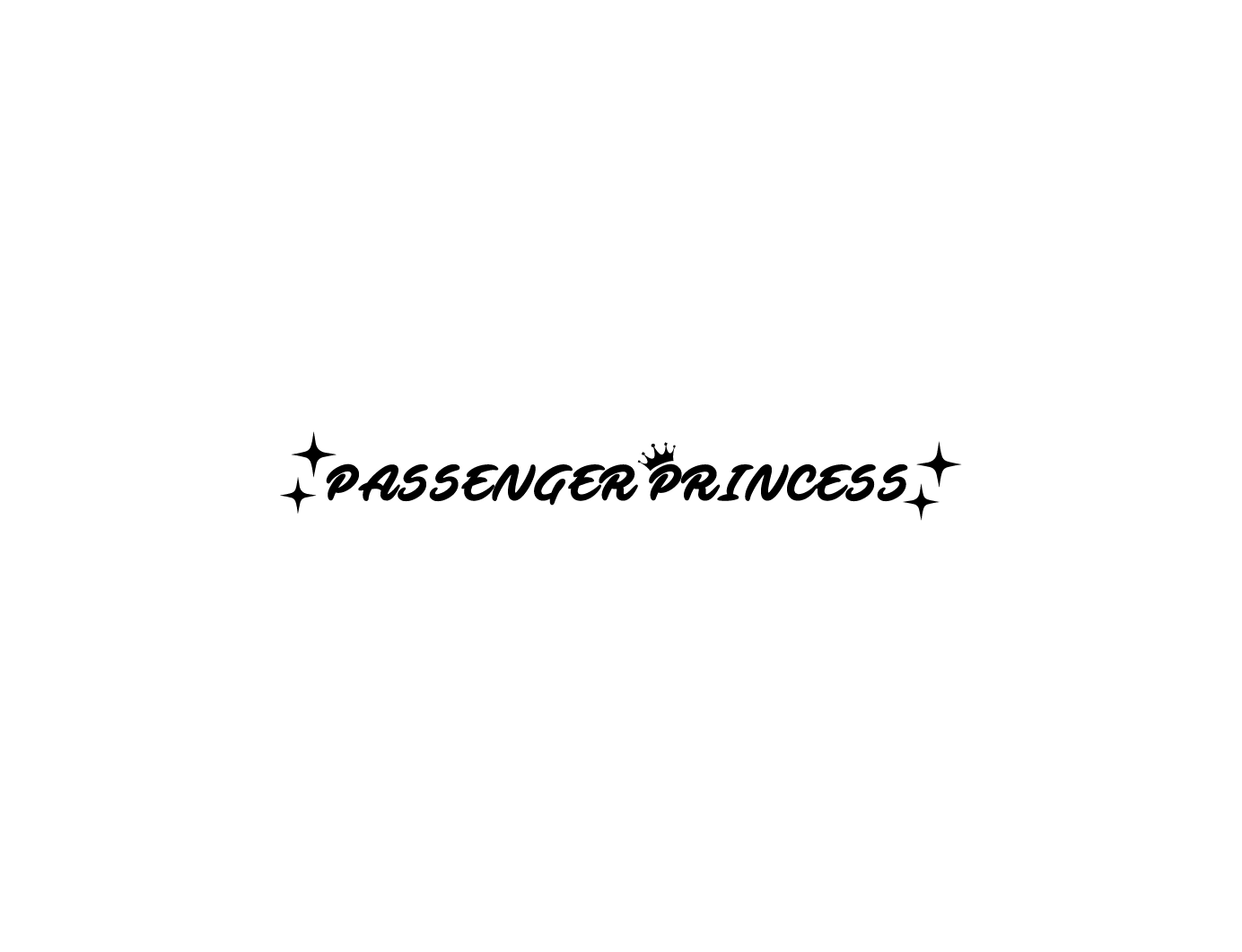 Passenger Princess – Adesivo Auto Cute & Funny